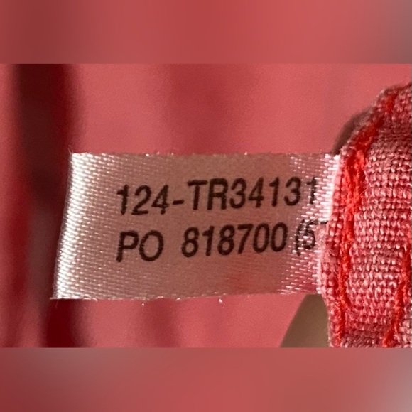 Tommy Bahama Long Sleeve Button Up Shirt Size XL/TG Paradise Coral 100% Linen - Picture 10 of 10